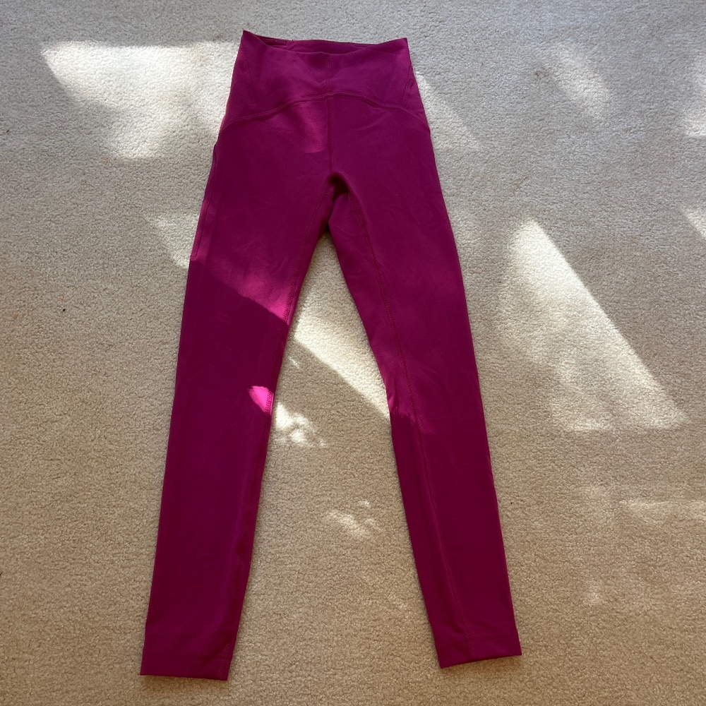lululemon wunder train leggings size 0